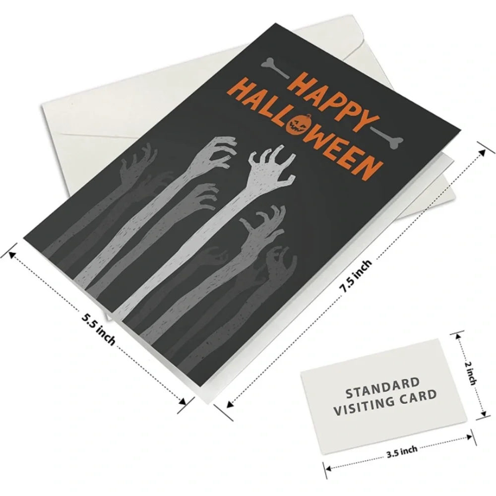 Easykart Labels 24 Halloween Cards Assortment